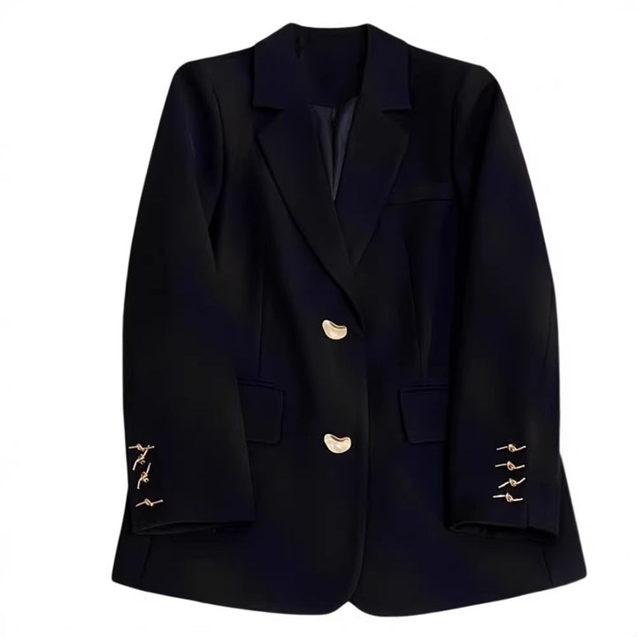Damen Eleganter Blazer mit goldenen Details Echoarchiv
