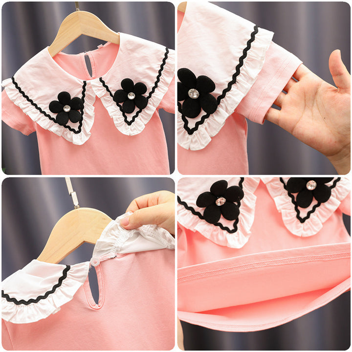 Damen elegante und verspielte Bluse mit Volantkragen Echo Archiv