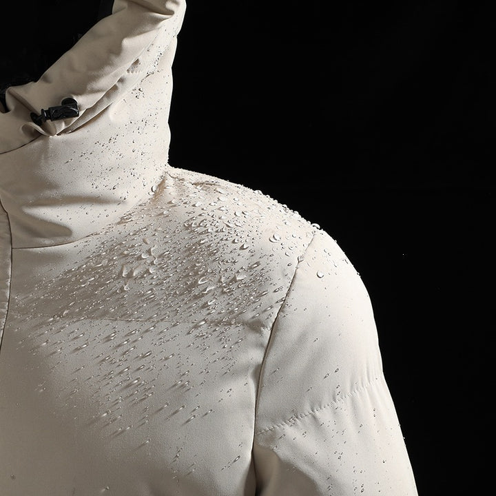 Herren langer gesteppter Winterparka mit Kapuze, wasserabweisender Außenhülle & wärmereflektierendem Innenfutter Echoarchiv