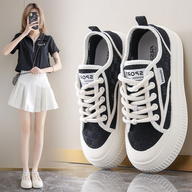 Damen Freizeitsneaker mit eleganter Spitze und rutschfester Sohle Echo Archiv