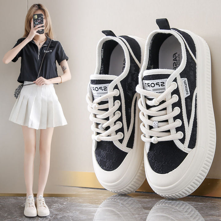 Damen Freizeitsneaker mit eleganter Spitze und rutschfester Sohle Echo Archiv