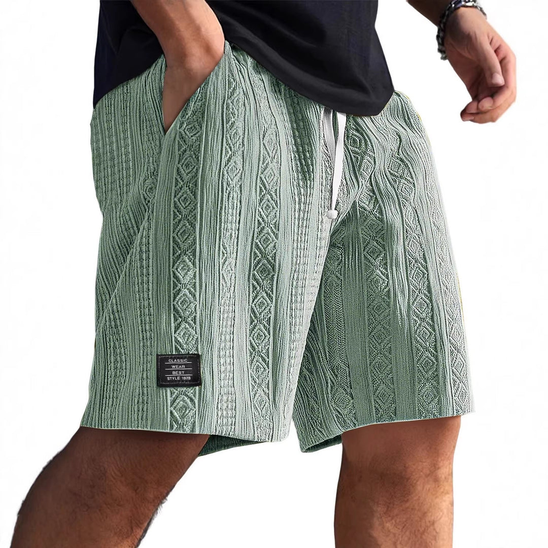 Herren Stilvolle Freizeithosen im lässigen Strickdesign Echoarchiv
