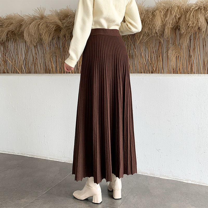 Damen Langer plissierter Rock Echo Archiv