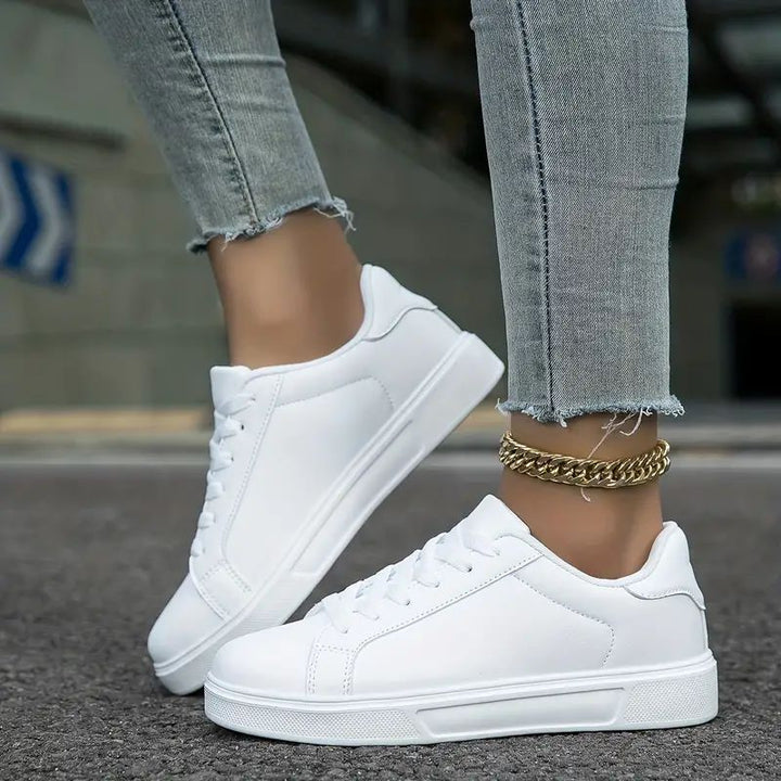 Damen nan minimalistische Sneaker im veganen Lederlook mit gepolsterter Komfortsohle Echo Archiv