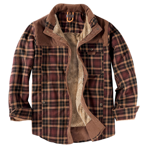 Herren Flanelljacke mit kuscheligem Innenfutter Echoarchiv