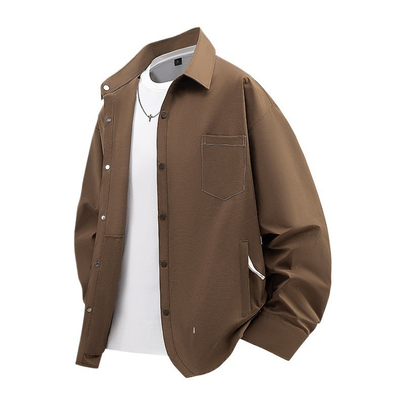 Herren Modische und lässige Overshirt Jacke Echo Archiv