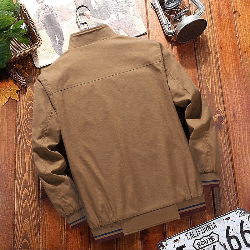 Herren Moderne Freizeitjacke mit Stehkragen Echo Archiv