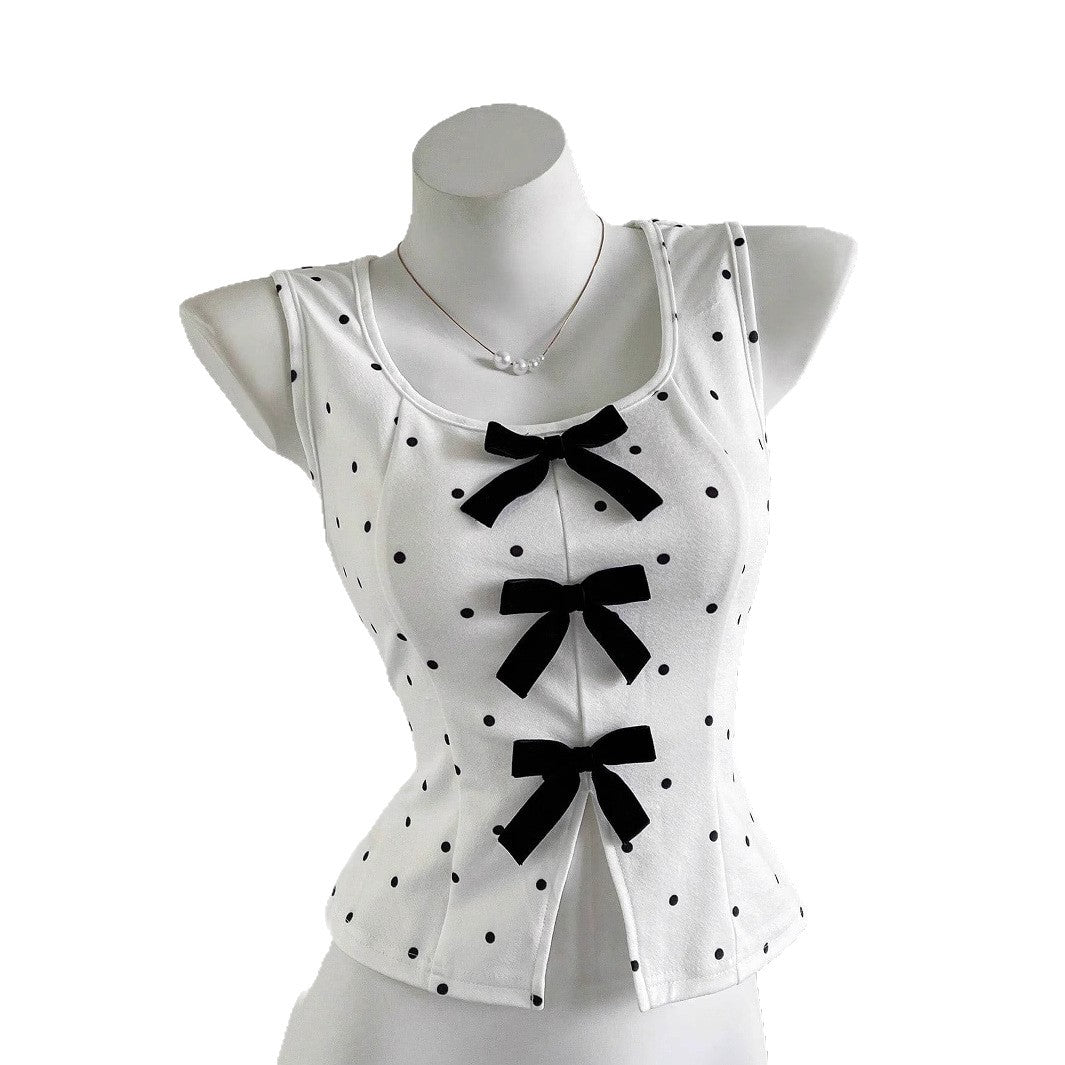 Damen Top mit Rüschendetails und Schleifen Echo Archiv