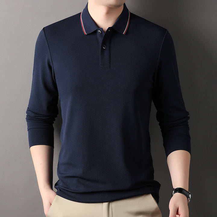 Herren Poloshirt mit atmungsaktiver Piqué-Oberfläche und eleganten Kontrastdetails Echoarchiv
