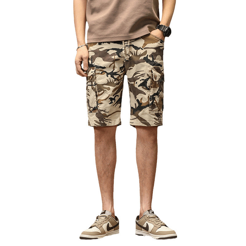 Herren Cargoshorts im lässigen Camouflage-Stil mit multifunktionalen Taschen Echoarchiv