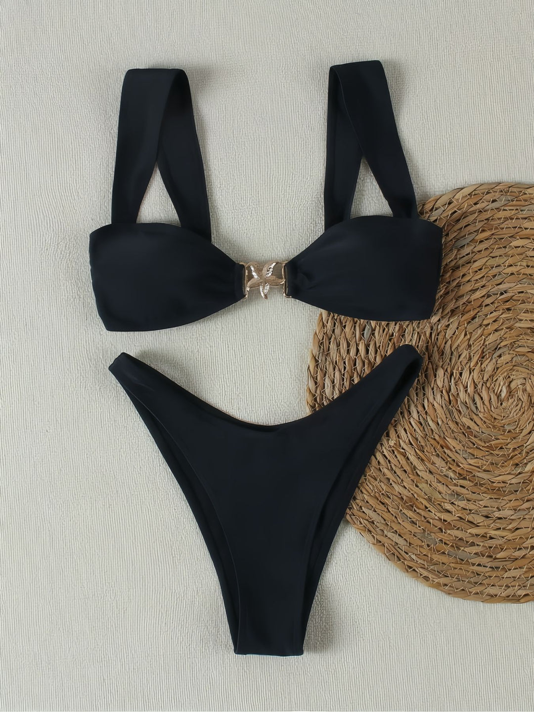 Damen Bikini-Set mit elegantem Knoten-Detail und hochwertigem Bindemuster Echo Archiv