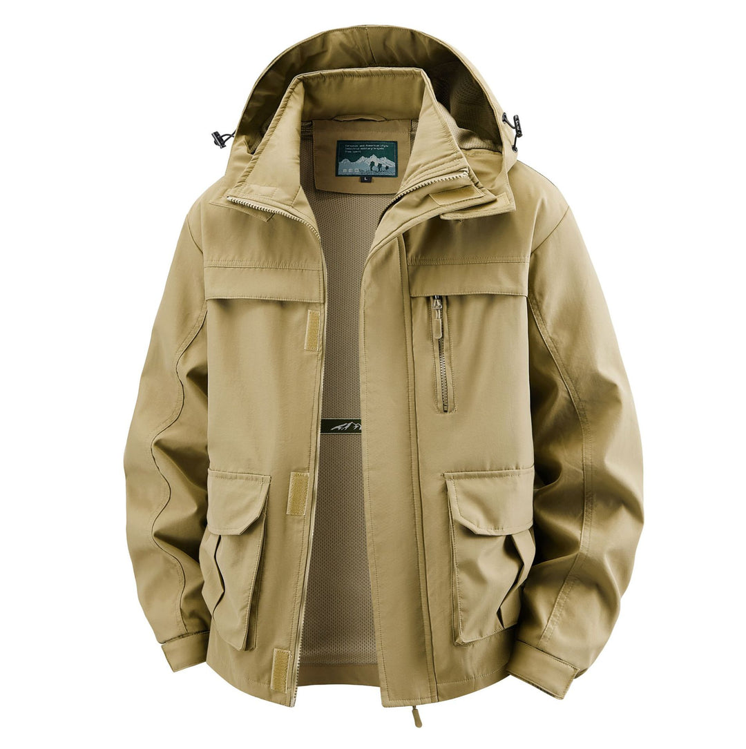 Herren Field‑Utility‑Outdoorjacke mit Kapuze, Multifach‑Taschen und Mesh‑Innenfutter Echo Archiv