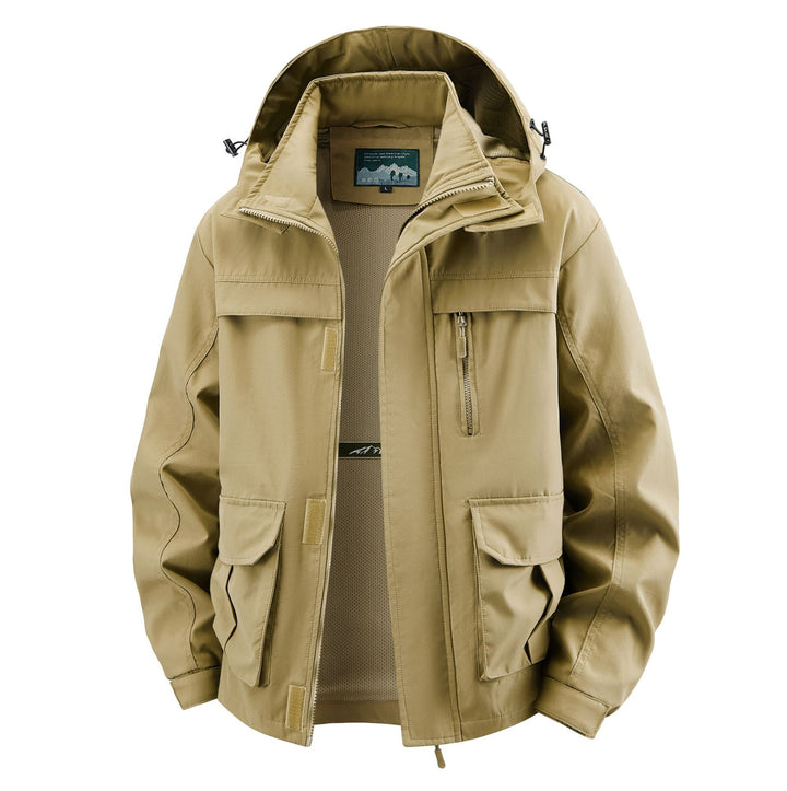 Herren Field‑Utility‑Outdoorjacke mit Kapuze, Multifach‑Taschen und Mesh‑Innenfutter Echo Archiv
