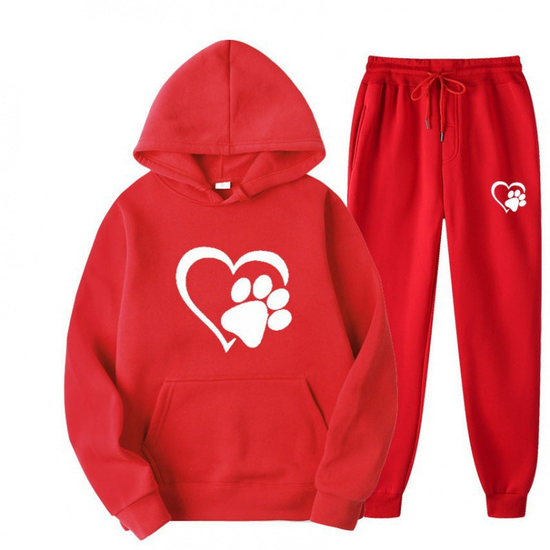 Damen Kuscheliger Hoodie und Jogginghose Set Echoarchiv