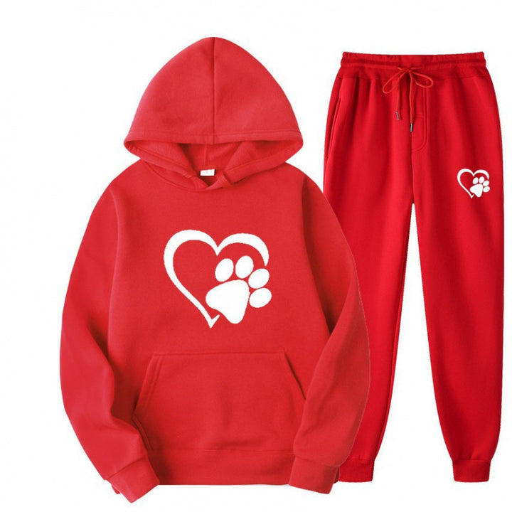 Damen Kuscheliger Hoodie und Jogginghose Set Echoarchiv