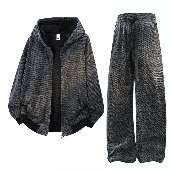 Damen breite Samt-Jogginghosen mit elastischem Bund, Kordelzug und lässiger Culotte-Passform – Avélisse