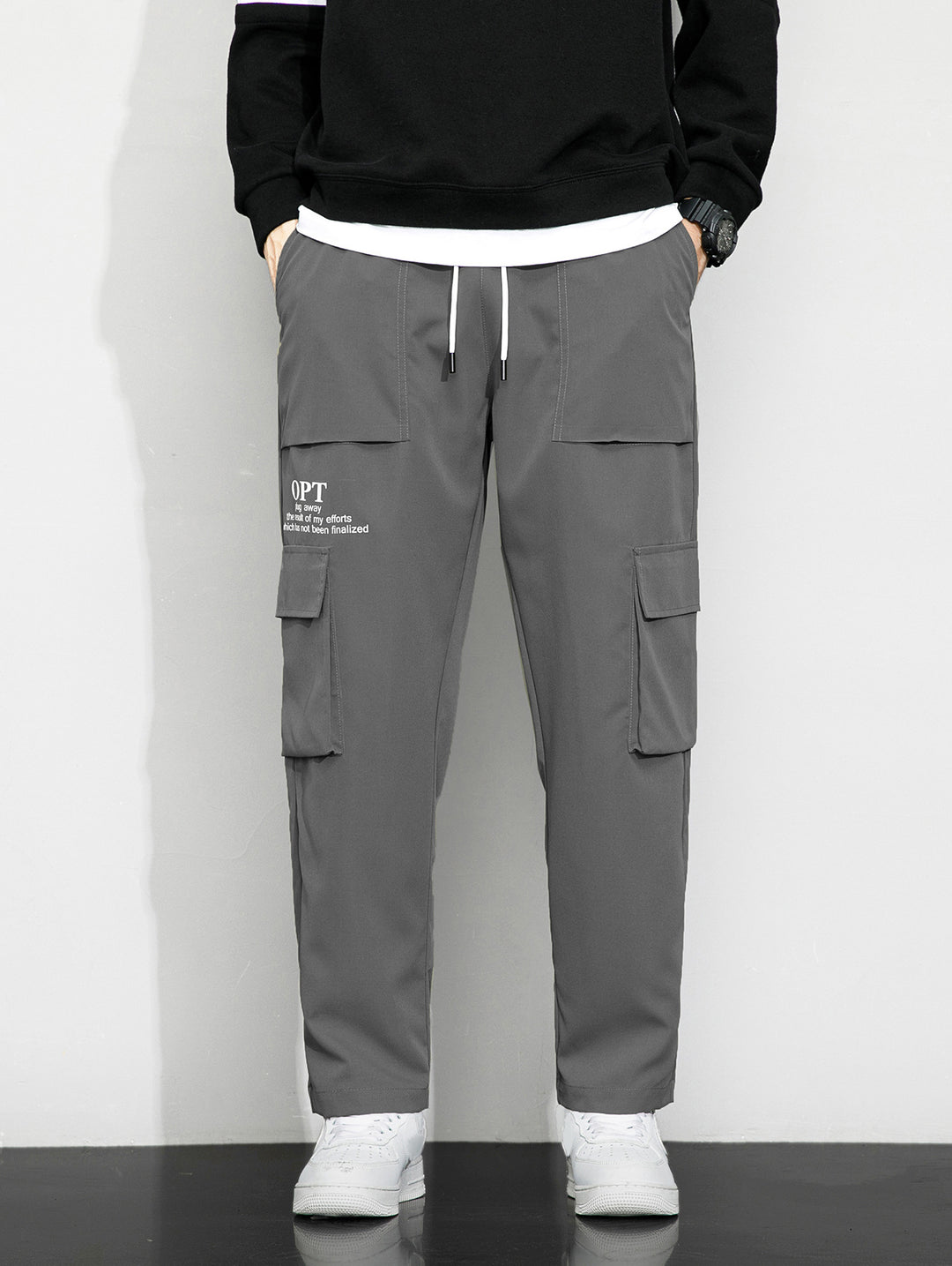 Herren Cargo-Hose mit praktischen Taschen und elastischem Bund Echo Archiv