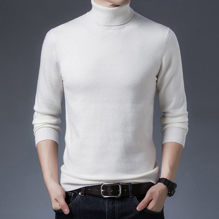 Herren Rollkragenpullover aus hochwertiger Wolle Echoarchiv