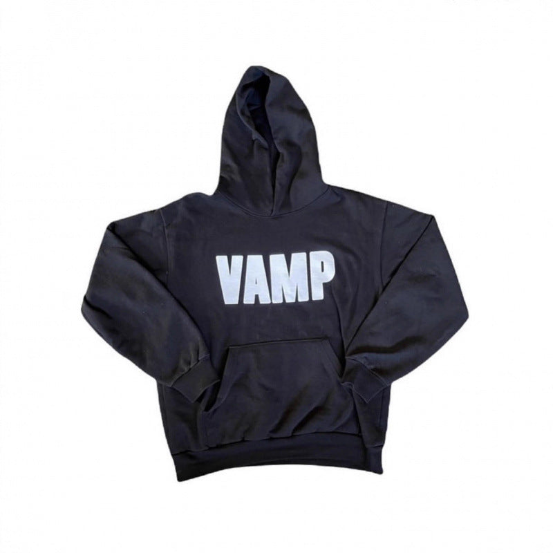 Unisex nan Kapuzensweatshirt mit Used-Frontdruck und Kängurutasche Echo Archiv