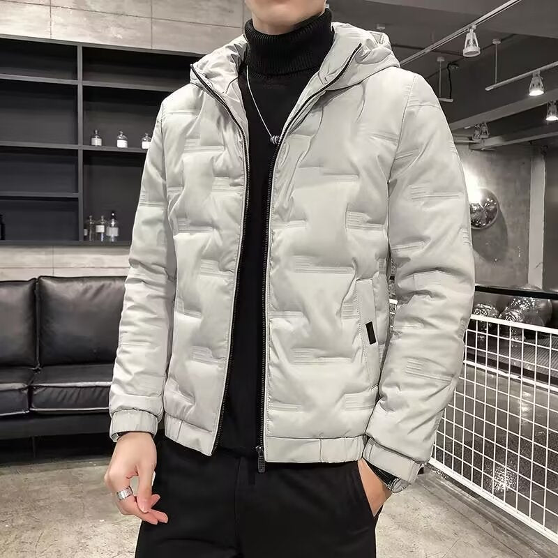 Herren Padded Puffer Jacke mit Kapuze Echo Archive