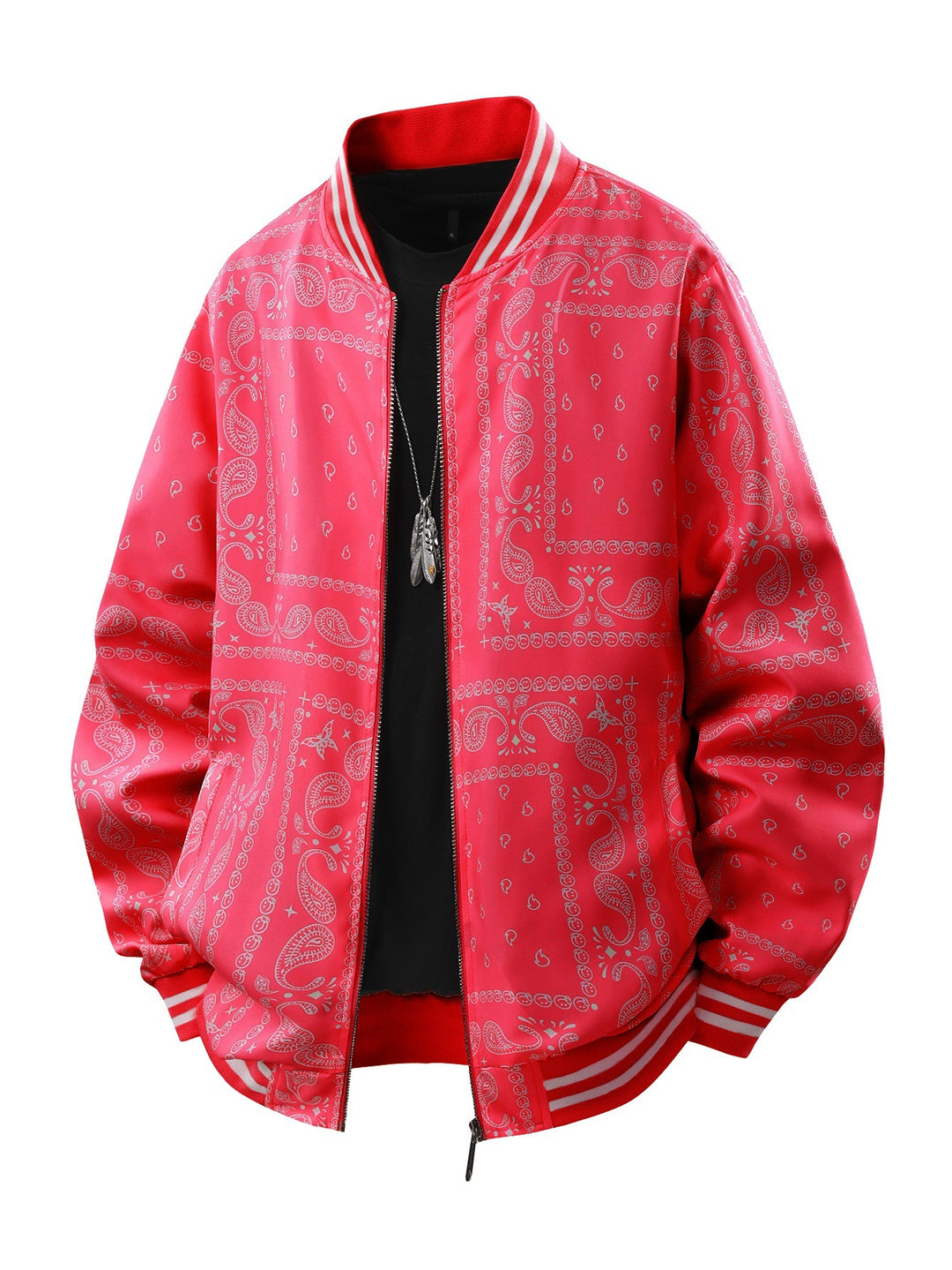 Herren Coole Bomberjacke mit Paisleymuster Echo Archiv