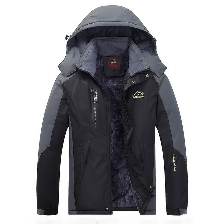 Herren Wasser- und winddichte Outdoorjacke mit wärmender Fleece-Innenlage und abnehmbarer Kapuze Echo Archiv