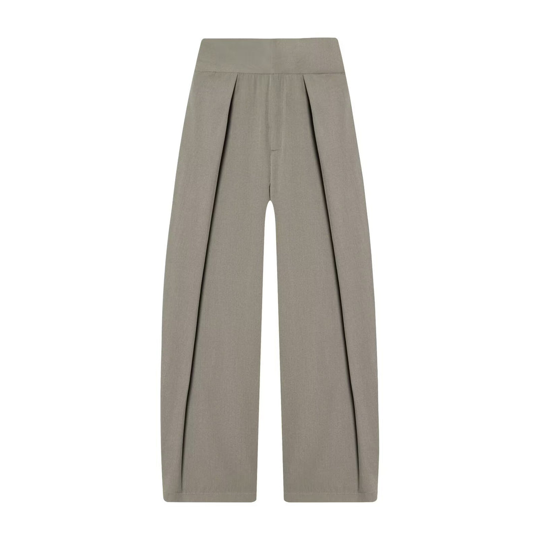 Damen elegante weite Hose mit feinen Falten Echo Archiv