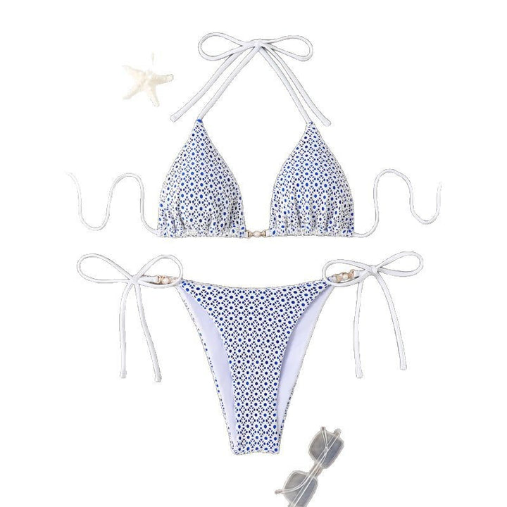 Damen Triangel-Bikini mit kontrastierenden Details Echo Archiv
