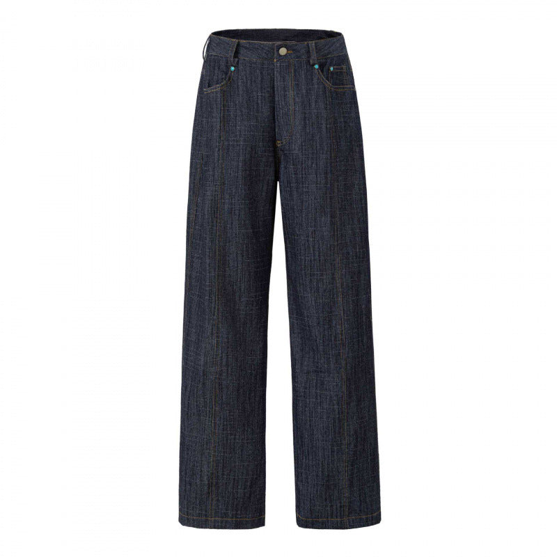 Damen Highwaist-Jeanshose mit weitem Bein, gerader Silhouette und Five-Pocket-Design Echo Archiv