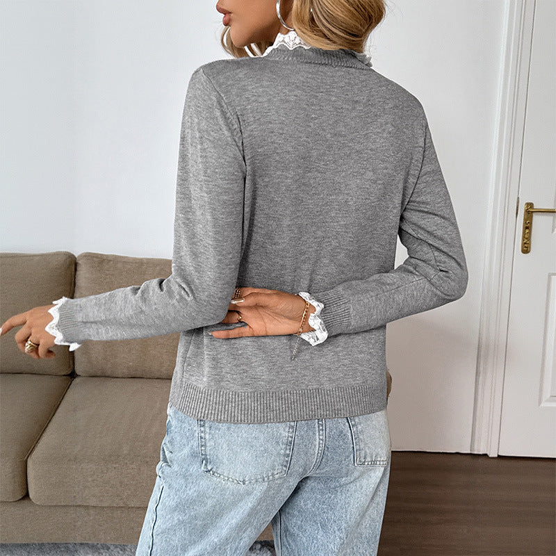 Damen Elegantes Oberteil mit Rüschen und Knopfleiste Echo Archiv
