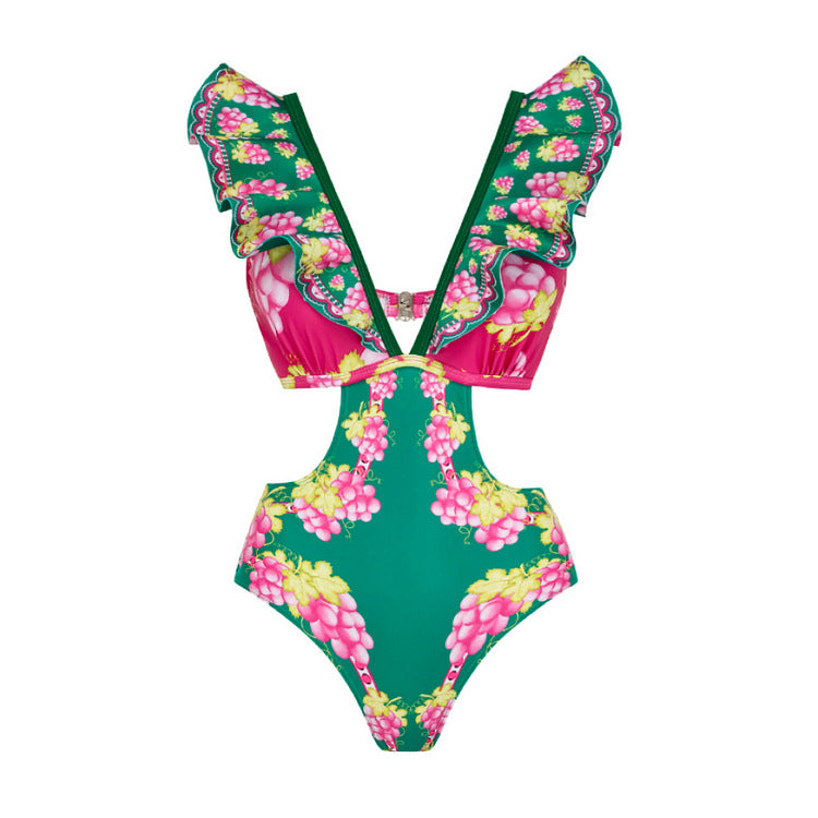 Damen Stylish Elegantes Badeanzug- und Rockset Echo Archiv
