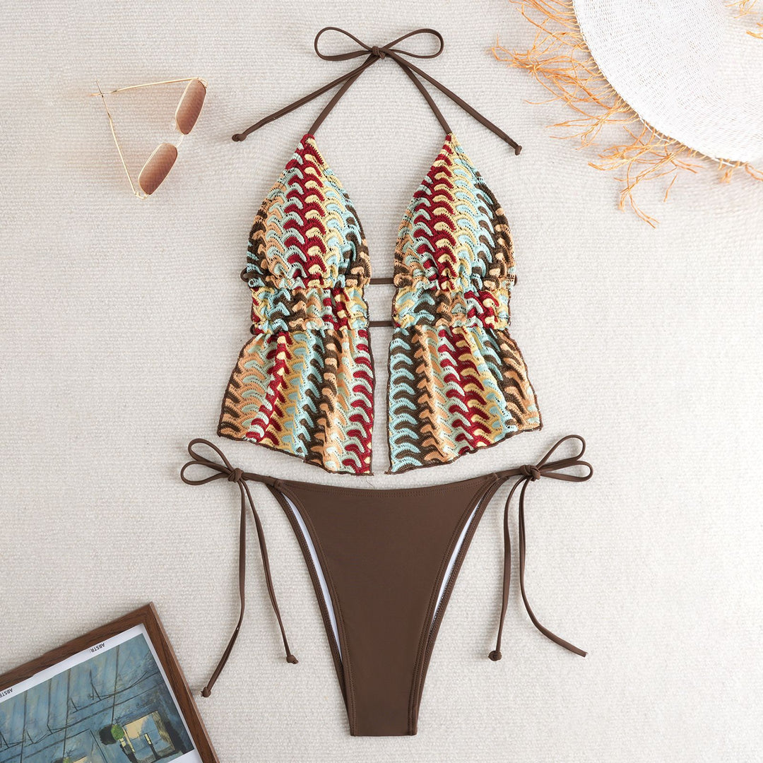Damen Bandeau-Bikini mit luxuriösem Volant-Design Echo Archiv