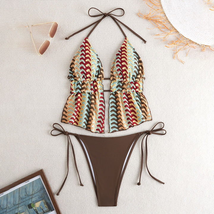 Damen Bandeau-Bikini mit luxuriösem Volant-Design Echo Archiv