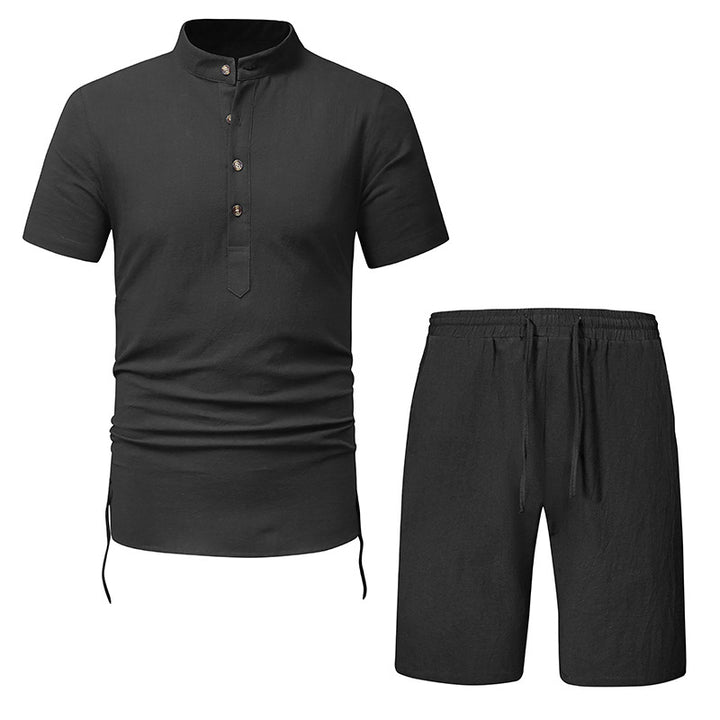 Herren Kurzarmhemd und Shorts Set Echoarchiv