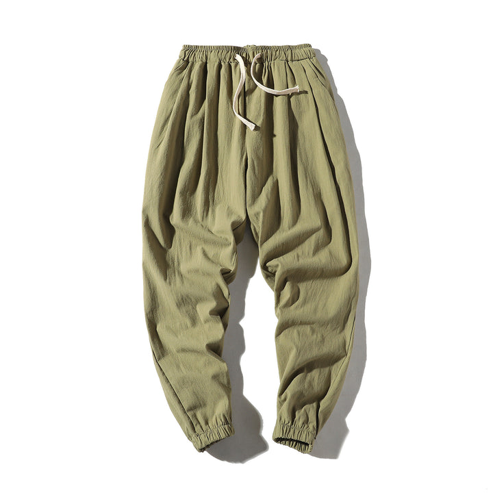 Herren nan lockere Jogginghose mit elastischem Bund, Kordelzug, Seitentaschen und elastischen Bündchen Echo Archiv