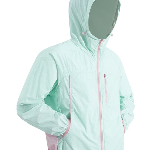 Herren Ultraleichte Kapuzenwindjacke aus Ripstop mit verstellbarem Saum & Brustreißverschluss Echoarchiv