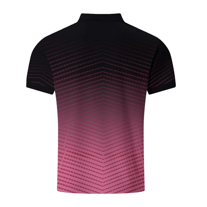 Herren Poloshirt mit modernem 3D-Muster Echoarchiv