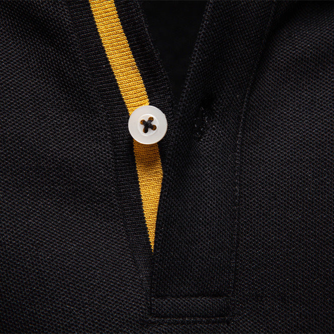 Herren Poloshirt mit klassischer Passform und kontrastierendem Kragen Echoarchiv