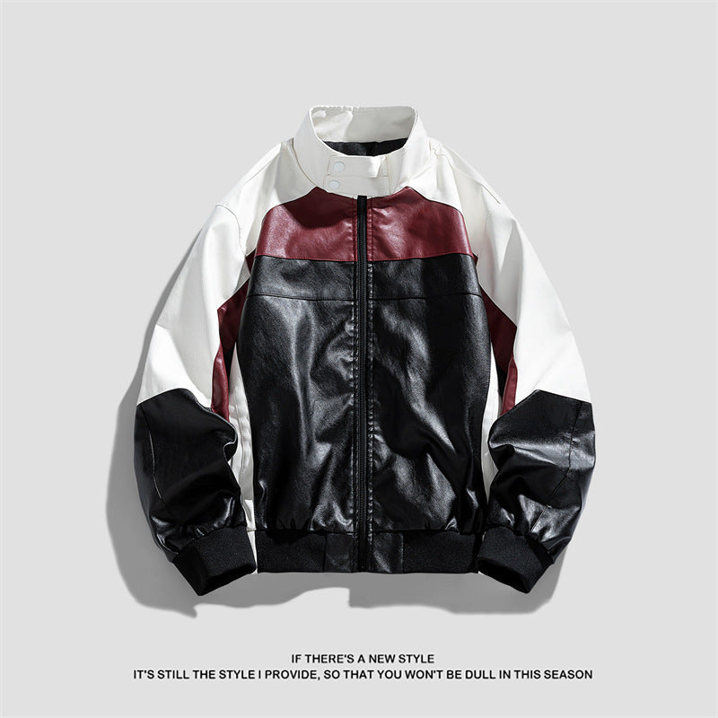 Damen Trendige Bikerjacke im Color-Block-Stil Echo Archiv