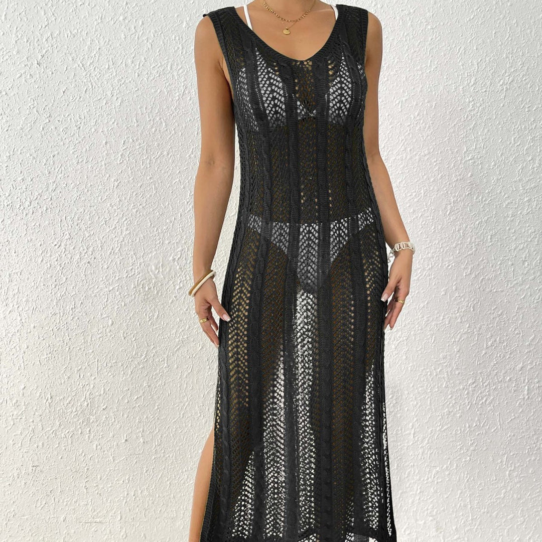 Damen eleganter Häkelsarong mit transparentem Design Echo Archiv