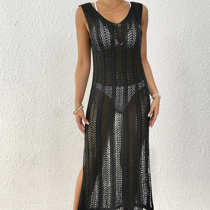 Damen eleganter Häkelsarong mit transparentem Design Echo Archiv
