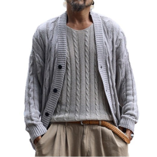 Herren Strickjacke mit Struktur und Knopfverschluss Echoarchiv