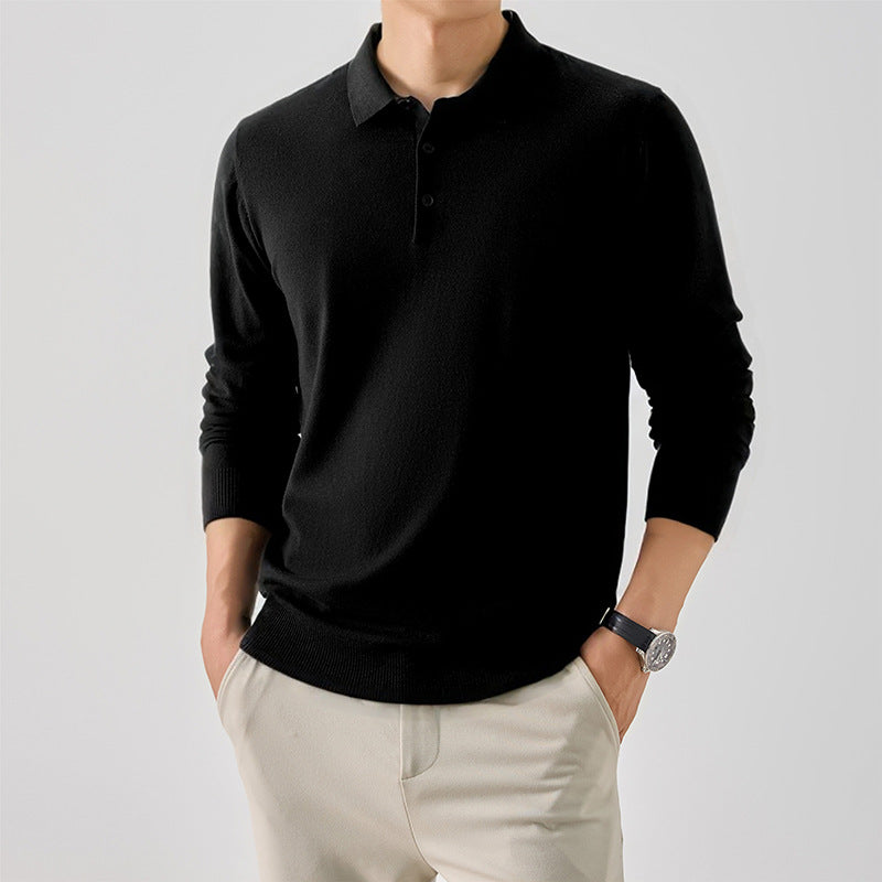 Herren Langarm-Polo-Shirt Echoarchiv