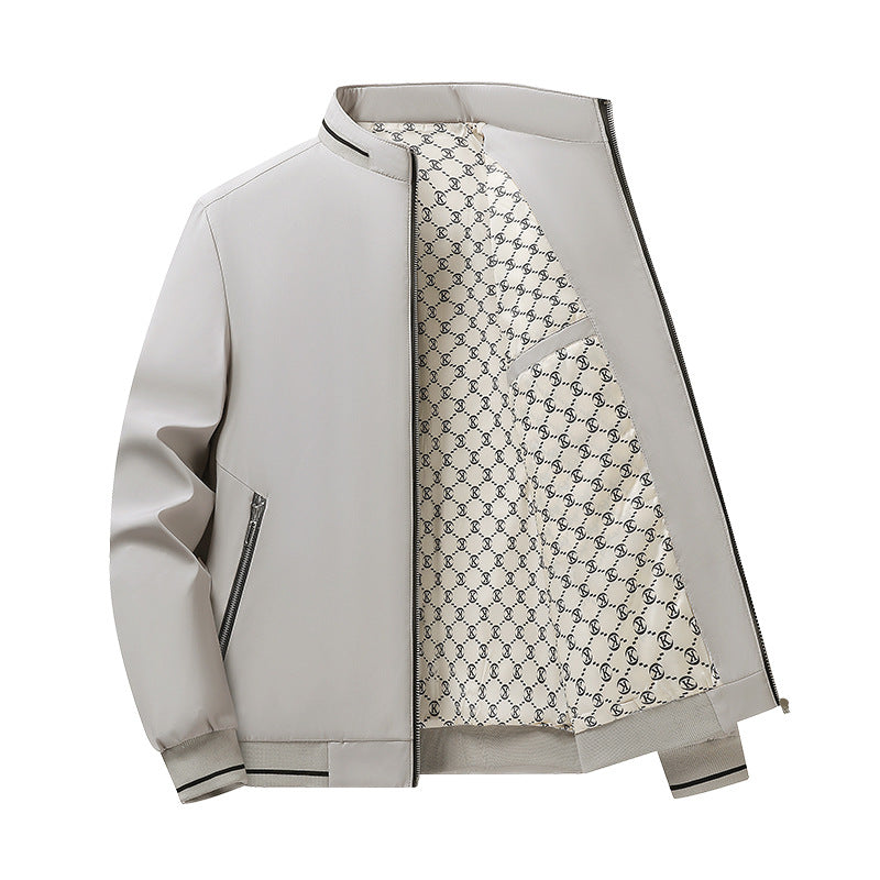Herren Modische Übergangsjacke mit hohem Kragen Echo Archiv