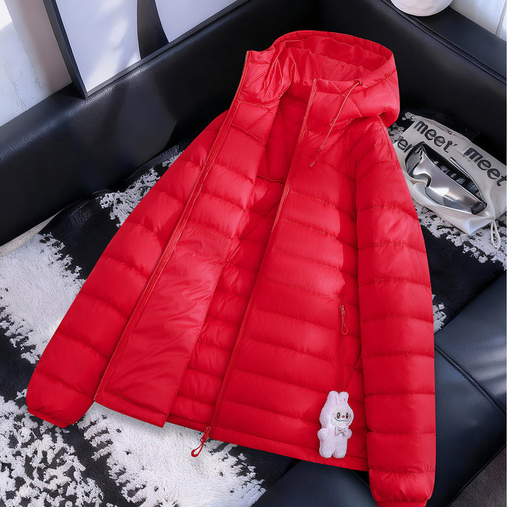 Damen Leichte Steppjacke mit Kapuze Echo Archiv