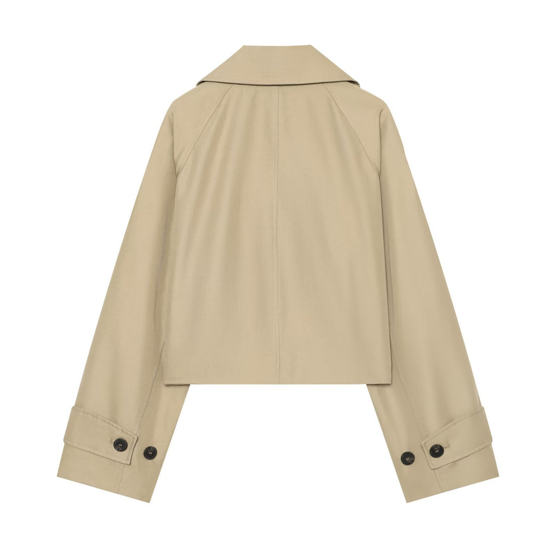 Damen Kurzjacke im Trenchstil mit Boxy-Schnitt, Doppelreihe und Schulterklappen Echo Archiv
