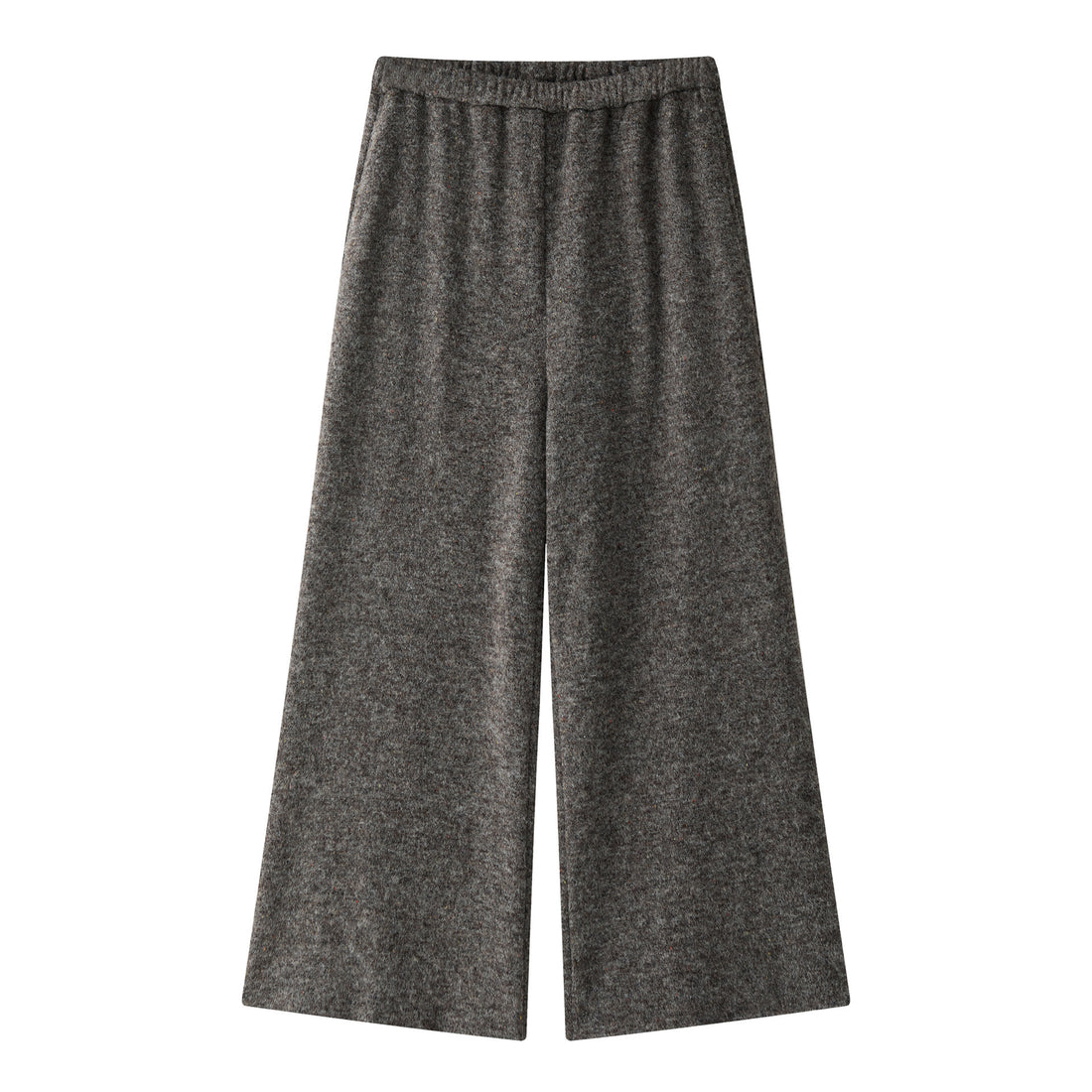 Damen Oversize Strick-Set mit kastigem Kurzarm-Pullover und weitem High‑Waist Palazzohose Echoarchiv