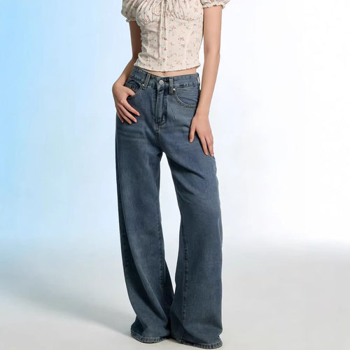 Damen Weite High-Waist Jeans mit besonderen Nahtdetails Echo Archiv
