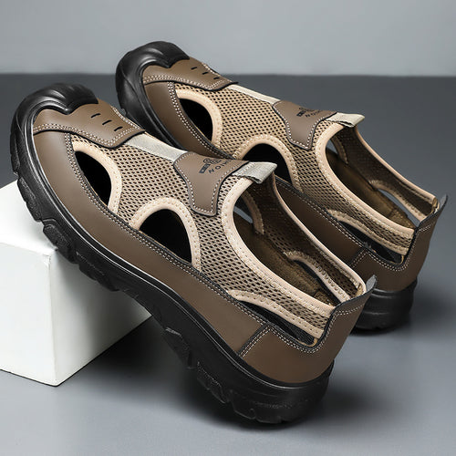 Herren nan atmungsaktive Outdoor-Sandale mit stoßdämpfender Sohle und verstärktem Zehenschutz Echo Archiv
