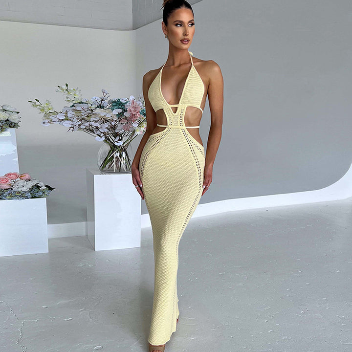 Damen Maxi-Strandkleid mit innovativem Cut-Out-Design Echo Archiv